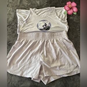 Lavender Tank Top and Shorts Set - XL
